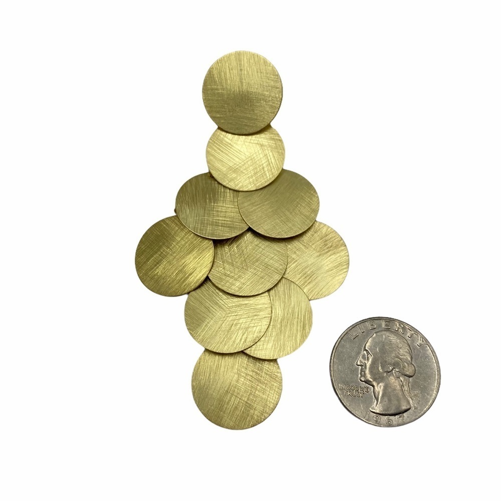 EVERRI Gold Disc Dangle Post Earrings - Picture 4 of 5